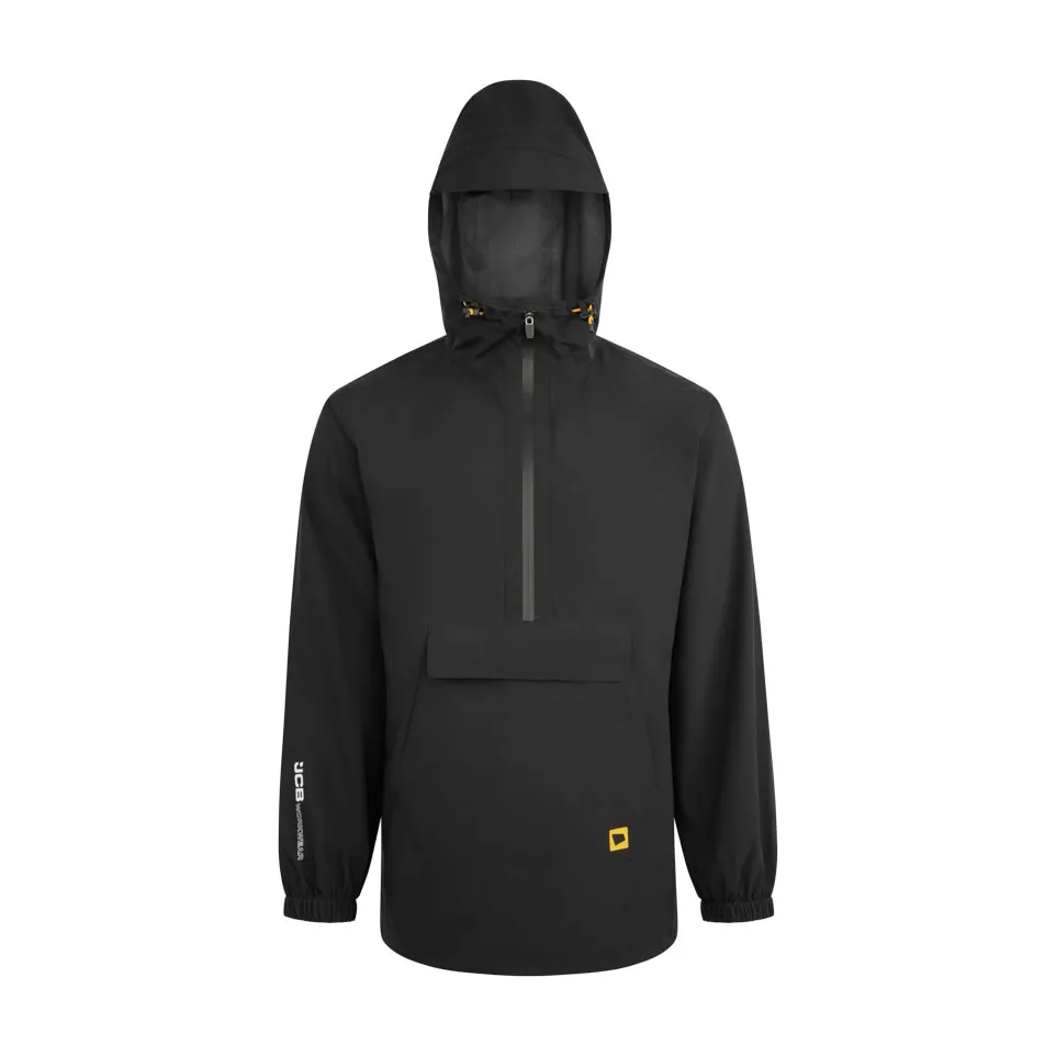 JCB Workwear Unisex Lightweight Waterproof Jacket — Black